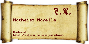 Notheisz Morella névjegykártya